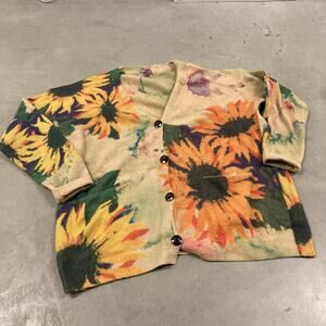 vintage y2k flower cardigan sweater